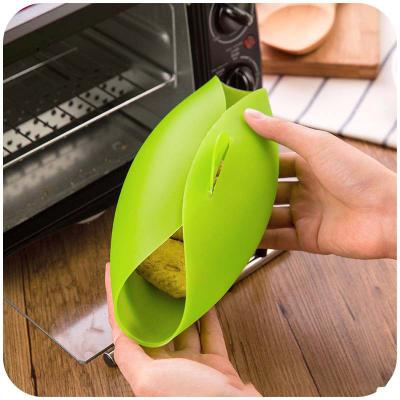 China Viable Folding Silicone Baking Tray Microwave Vegetable Steamer Fish Poacher For Home Kitchen Cooking Tools for sale