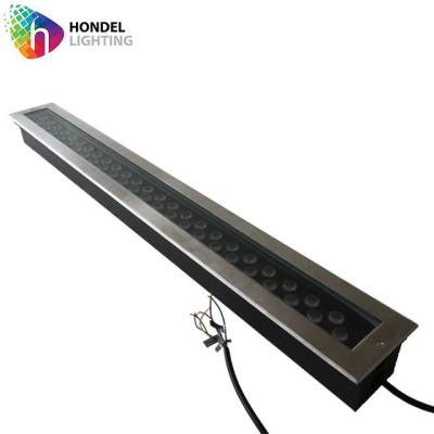 China LANDSCAPE Floor Lighting High Quality IP67 48W 1M Linear Led Inground Dual Line Recessed Light for sale