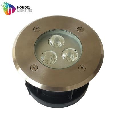 China LANDSCAPE Round 3W LED Underground Light For Inground Recessed Paving Buried Lighting for sale