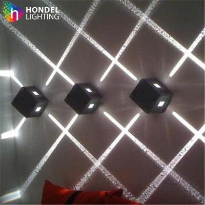 China Hotel Outdoor RGB/3000K Led Wall Light 12W 4 Way Lighting And Circuit Design Garden Aluminum 50000 80 Three Year Tempered Glass for sale