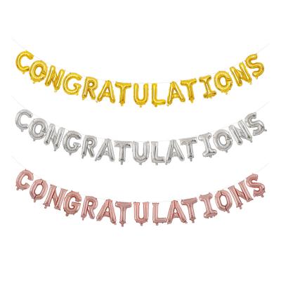 China Morden 16inch Congratulations Ceremony Certificate Party Decoration Supplies Foil Balloons for sale