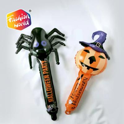 China Morden Halloween Cartoon Spider Holds Stick Foil Balloons for sale