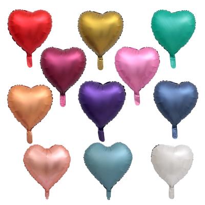 China 18 Inch Romantic Rose Gold Star Heart Foil Metal Color Wedding Helium Balloon Balloons Happy Birthday Party Decoration for sale