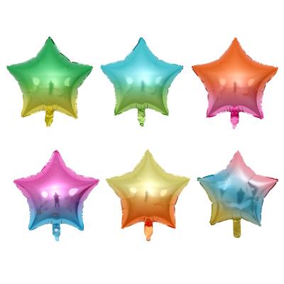 China 18 Inch Star Pentagon Wedding Balloon Romantic Heart Shaped Birthday Party Decoration Aluminum Foil Balloon OEM for sale