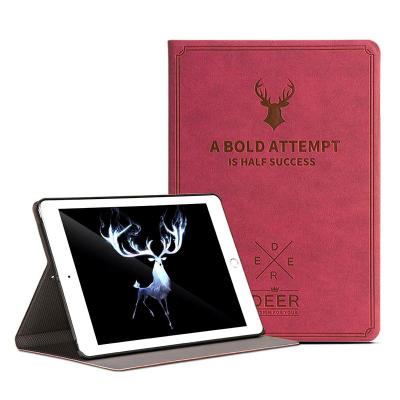 China Ultra Thin PU Leather Soft Back Case For iPad 10.2 Fashion Deer Smart Sleep Stand Awake Flip Case For iPad Air 10.5 for sale