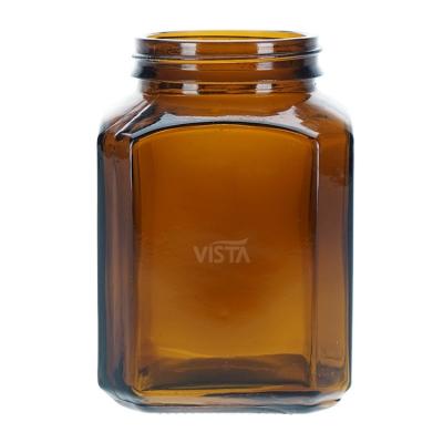 China Wholesales 50ml 200ml Mini Viable Empty Clear Amber Glass Spice Storage Jar Bamboo Jar for sale