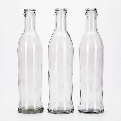 China Clear 300ml Clear 300ml Soda Water Carbonate Beverage Cocktail Glass VUE Transparent Empty Sparkling Sparkling Beverage Bottle With Lid for sale