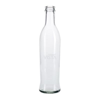 China 330ml Clear Transparent Empty Carbonated Beverage Soda Water Cocktail Breezer Beer Glass Soft Drinking Bottle for sale