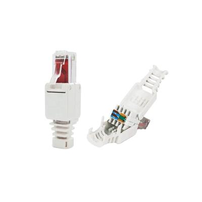 China Cat6 RJ45 Networking Socket Toolless UTP Tool Free Connector Plug for sale