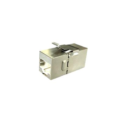 China Structure Cabling System RJ45 Female To Jack Keystone FTP Cat6 Female Shielded Inline Coupler for sale