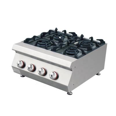 China Commercial Kitchen Inductry Hotel and Restaurant Supplies Stainless Steel Countertop 6-Burner Gas Stove for sale