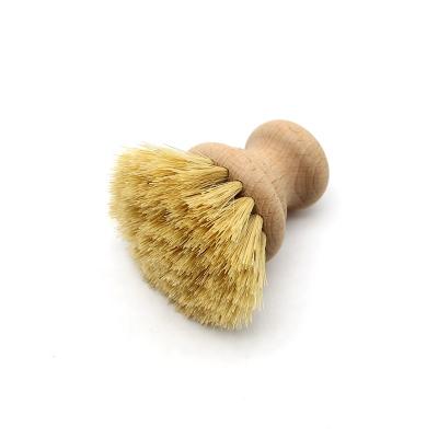 China Sustainable Amazon Kitchen Hot Sale Sisal Wooden Vegetable Scrub Brushes for sale