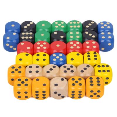 China Optional Color Game Board Custom Wooden Dice for sale