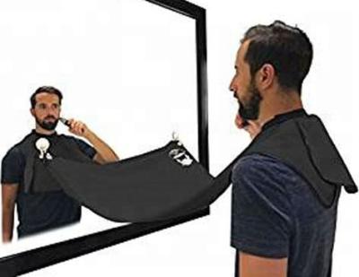 China Hot Sale 2 Suction Cup Hooks Men's Beard Catcher Apron With 2 Suction Cup Hooks for sale