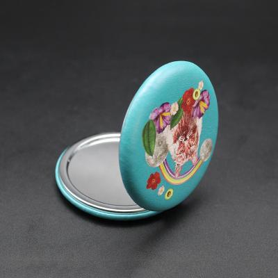 China Double-sided factory directly selling girl's small makeup pocket mirror for sale