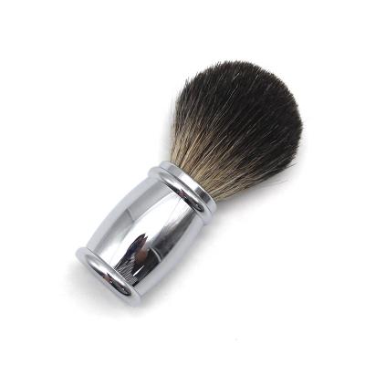 China Shaving Brush 2021 Hot Sale Metal Shaving Brush Handle Pure Badger Hair Knots for sale