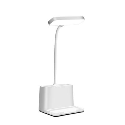 China Brightness Student Study White Professional Rechargeable Smart Eye Protection LED Read Desk Lamp for sale