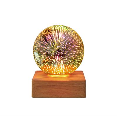 China Colorful Decorative Shine 3D USB LED Night Light Table Lamp for sale