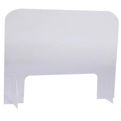 China 77 X 62cm Large Transaction Eco - Friendly Window Counters Clear Acrylic Nail Salon Protective Isolation Board for sale