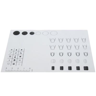 China Fashionable Professional Workspace Protector Polish Silicone Simply Stamping Mat Practice Nail Art Tool for sale