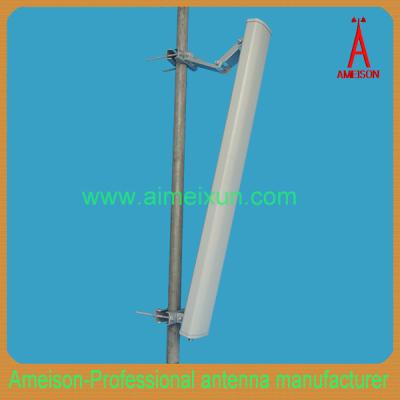 China Ameson 2.4GHz 2x17dBi 90 Degrees Dual X-Polarity WiFi Panel Antenna for sale