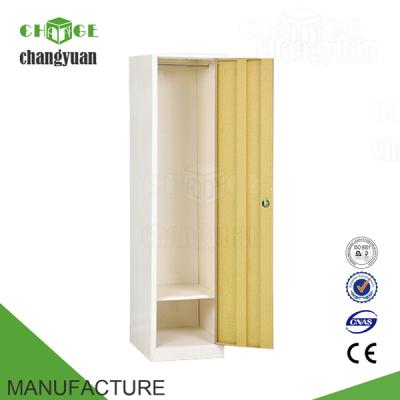 China Wardrobe Steel Single Door Cabinet Wardrobe For Hanging Clothes for sale