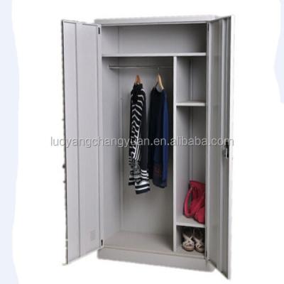 China Popular Wardrobe Design Fashionable Stainless Steel Closet For Clothes for sale