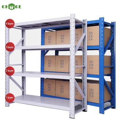 China Foldable Warehouse Steel Frame 5 Layer Row Storage Shelf Rack Heavy Duty Steel Rack for sale