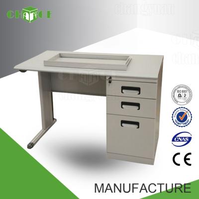 China Commercial Furniture Knock Down ISO Standard Size Office Table And Chair Price for sale