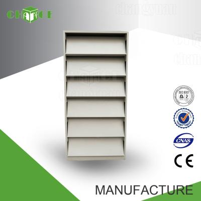 China Library School Bookshelf Use New Design Metal Book Shelves For Magazine / Newspaper for sale