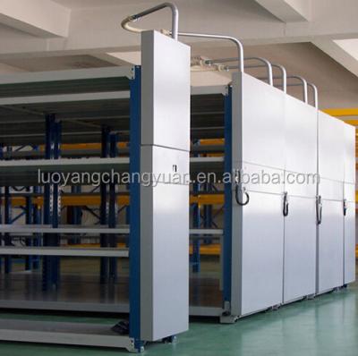 China Commercial Furniture OEM Bookcase Metal Mobile Compact Shelving System for sale