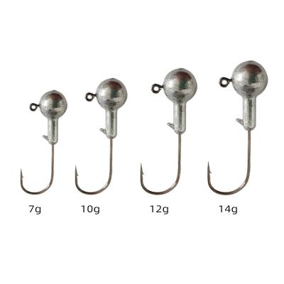 China Soft Plastic Worm Hooks Lead Jig Head Jig Head Jig Hook for sale