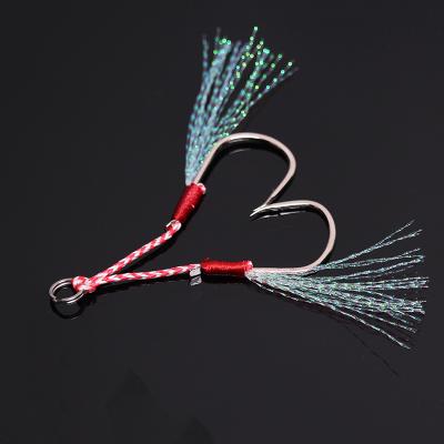 China Shore Baits Taigek Shore Jigs Double Aid Jig Hook Slow Bounding Vertical Hooks TGLS-AH04 Sea Fishing for sale