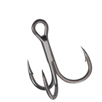 China strong saltwater hook 2X pancing Pike hook ST31 loose circle treble hook for sale