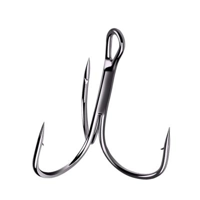 China treble hook black nickel cover size 18 saltwater fishing lure baits fishing tackle hook ST36 circle hook for sale