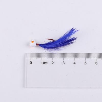 China 1/16 1/32 oz Feather Jig Bluegill Jig Heads Building Hooks Building Head Hook for sale