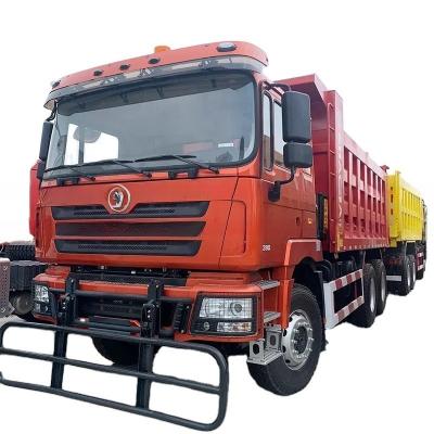 China Geel Shacman 6X4 8X4 X3000 Gebruikte levering 40T dumptrucks met handleiding Te koop