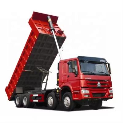 China Video Technische ondersteuning Gebruikte 340 Howo Dump Truck met Nissan motor WD615.47 371 pk EURO2 Te koop