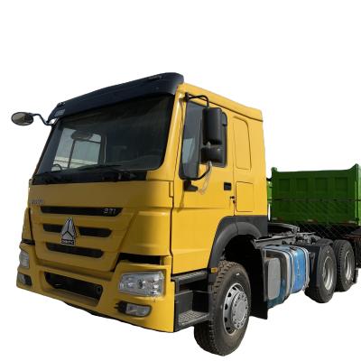 China WEICHAI Euro 3 Traktorkop Sinotruk Traktortruck Eén rij Howo T7h Traktortruck Te koop