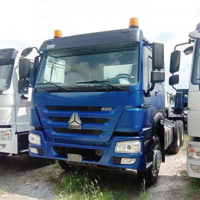 China Gebruikte Sinotruck HOWO 371 380 400 430HP 6X4 trekker Truck hoofd met handgeschakelde transmissie Te koop