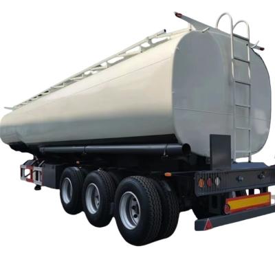 China 45000L gebruikte petroleum tank trailers te koop, 3 assen 3 compartimenten brandstof tank half-trailer Te koop