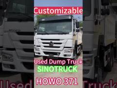 Manual 10wheels Sinotruk Dump Truck  351 450hp 20 Cubic Meter Used With 2 Reverse Shift