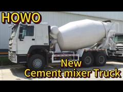 Sinotruk 12CBM 6X4 10 Wheels 380HP Mixer Truck , Howo Concrete Mixer Truck