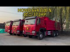 10 Forwards Transmission Used Howo SINOTRUCK Hno Dump Truck with 351-450hp Horse Power