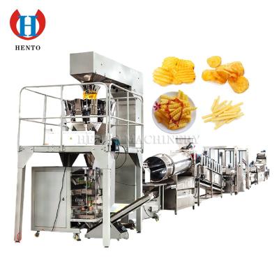 China German Potato Chips Making Machine Large Scale Vegetable Processing Plant/French Fries Potato Cutting Machine/French Fries Line for sale