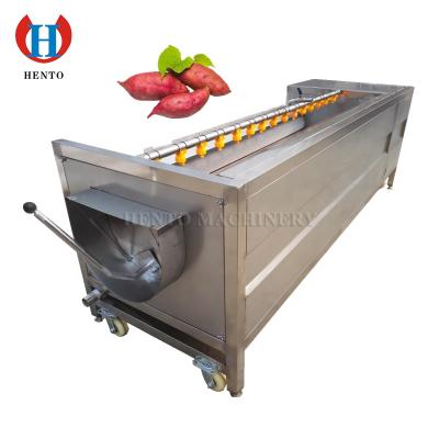 China Automatic Snack Factory Easy Operation Potato Washing And Peeling Machine / Ginger Peeling And Washing Machine for sale