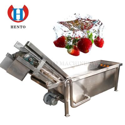 China Industrial snack factory air fruit cleaning machine/vegetable air bubble washing machine for sale