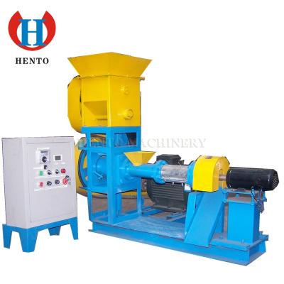 China Poultry & aquatic floating fish food making machine/floating fish feed pellet machine price/pet food processing machinery for sale