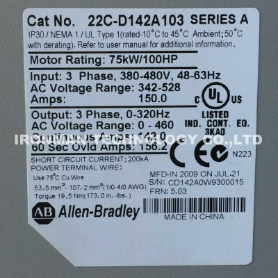 China 22C-D142A103 /A Allen Bradley PowerFlex zu verkaufen