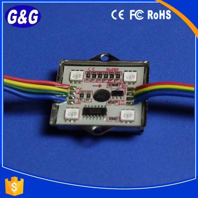 China Waterproof Full Color AlGaInP 4pcs SMD 5050 ws2801 / UCS1903 LED Pixel Led Module for sale